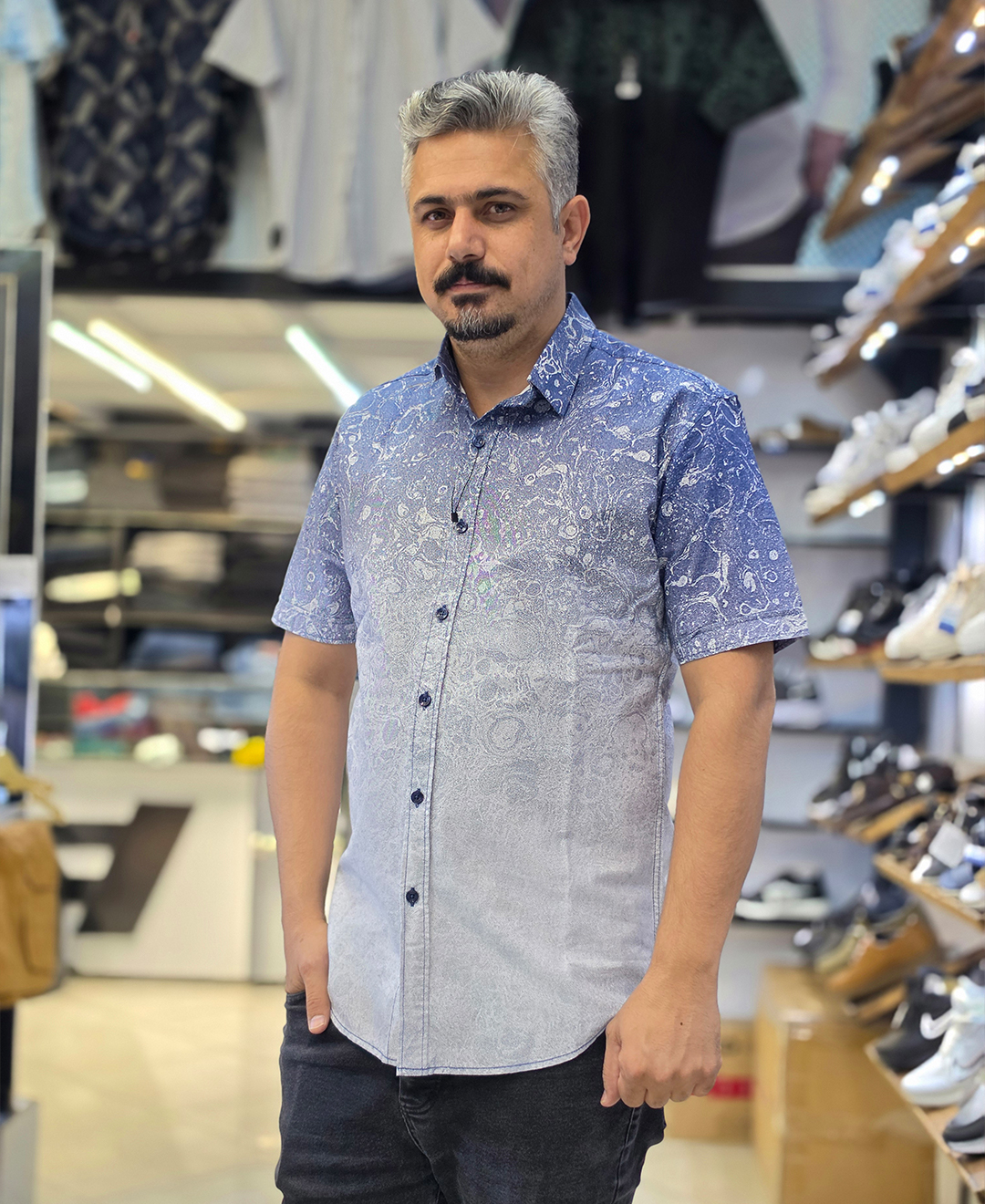 پیراهن کتان ریزشی - کد 1060