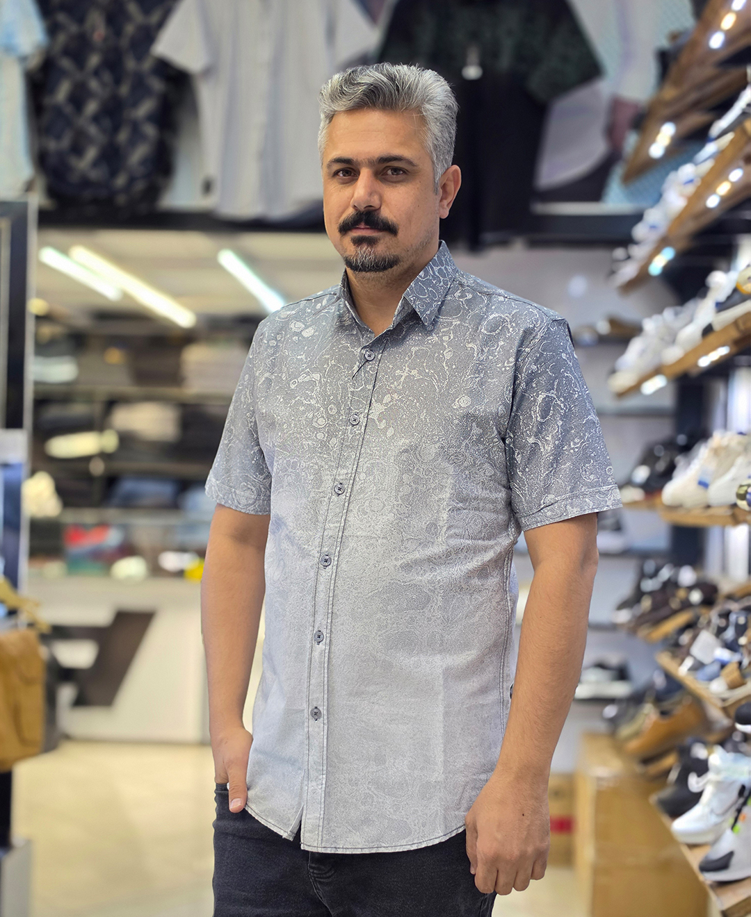 پیراهن کتان ریزشی - کد 1060